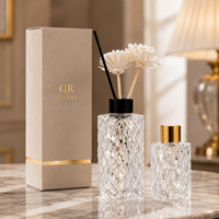 Bouteille vide en verre pour diffuseur à bâtonnets 120 ml – Boîte de diffuseur à bâtonnets pour aromathérapie à domicile – Bouteilles de diffuseur à bâtonnets