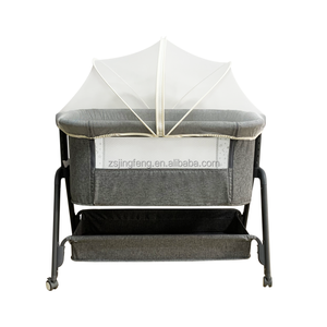 Baby Bassinet <strong>Bedside</strong> Sleeper with Adjustable Height <strong>Bedside</strong> Sleeper with Washable Mattress and <strong>Sheet</strong> Baby Bed With Co-sleeper - Product Image 4