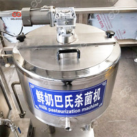 Petit pasteurisateur industriel automatique de lait de ligne de réservoir de machine de crème glacée de jus d'orange pour la vente des prix 50L