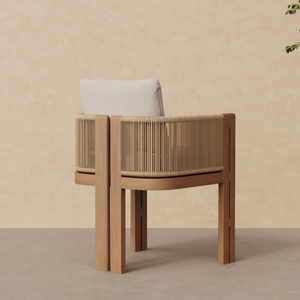 Ensemble de salle à manger d'extérieur moderne en bois de teck, <span class=keywords><strong>table</strong></span> <span class=keywords><strong>et</strong></span> <span class=keywords><strong>chaises</strong></span> durables pour hôtel, villa, jardin - Product Image 4