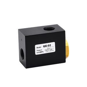 Vanne d'échappement rapide QE-01 Vanne de ventilation QE-02 Vanne d'échappement rapide du cylindre Vanne de ventilation QE-03 Vanne pneumatique Pièces pneumatiques - Product Image 1