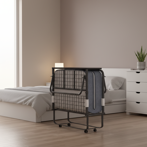 <span class=keywords><strong>Lit</strong></span> pliant moderne en métal avec matelas en mousse <span class=keywords><strong>de</strong></span> 5 pouces, <span class=keywords><strong>lit</strong></span> escamotable <span class=keywords><strong>de</strong></span> 75 po x 31 po pour adultes, <span class=keywords><strong>lit</strong></span> portable réglable et peu encombrant avec tête <span class=keywords><strong>de</strong></span> <span class=keywords><strong>lit</strong></span> - Product Image 6