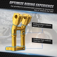 NICECNC Modular Kickback Handlebar Risers untuk Harley Street Glide FLHX 2006-2020 2021 2022 2023 2024