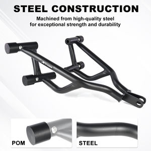 Waximoto Fit pour Kawasaki <span class=keywords><strong>Ninja</strong></span> <span class=keywords><strong>400</strong></span> <span class=keywords><strong>Z400</strong></span> Z500 Aftermarket Steel Stunt Engine Guard Tank Frame Protector Bumper Guard Slider Bar - Product Image 2