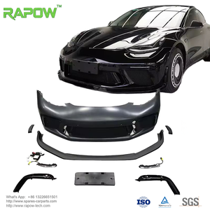 Kit Carrozzeria Completo RAPOW per Model 3, Accessori Esterni in Carbonio: Fari Posteriori, Paraurti, Cofano, Paddle, Pacchetto Upgrade Direttamente dalla Fabbrica - Product Image 2