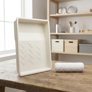 Bac à peinture empilable professionnel en plastique de qualité supérieure, robuste, pour projets de rénovation et de peinture DIY à domicile - Product Image 1