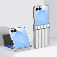 Wave Design PC Material Phone Case Protector Cover pour Samsung pour Galaxy Z Flip 7 Hinge Design Valise Style Valise