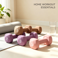 Ensemble d'haltères carrées en PVC avec logo personnalisé, 2LB 3LB 5LB, haltères non roulantes pour femmes, entraînement de force à domicile, fitness
