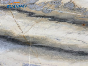 Losas de Cuarcita Natural Italiana Rare White Gold Black Stripes Oyster Fabbricotti para Encimeras de Cocina - Product Image 3