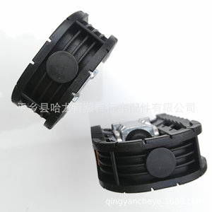 Pédales de vélo pliantes, plateforme en acier, roulement à billes, antidérapant, aluminium noir, métal, plastique, accessoires de vélo multi-usages - Product Image 5