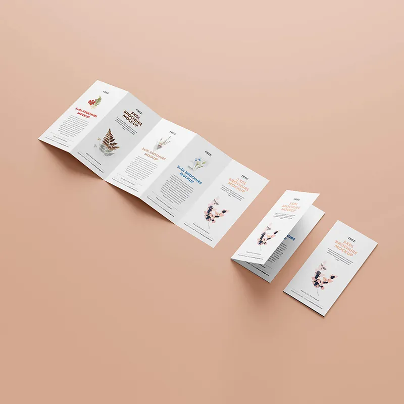 Wholesale Print Advertising Brochures Low Price Brochure Printing Colorful Accordion Fold Brochure