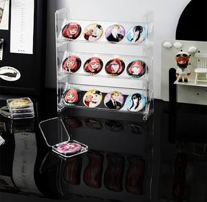 Présentoir à badges multicouche en acrylique, empilable et anti-poussière, pour collectionneurs, étagère de présentation pour badges de 45/60/70 mm - Product Image 4