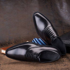 Zapatos Casuales de Negocios para Hombre, Estilo Brogue con Cordones, Formales de Oficina, Oxford Planos, Impermeables, Transpirables, con Aumento de Altura, para Otoño - Product Image 6