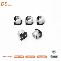 Condensateur Électrolytique Numérique en Aluminium SMD 10V 100uF 6.3*5.4mm à Faible ESR Ultra Compact pour Filtration de Circuit