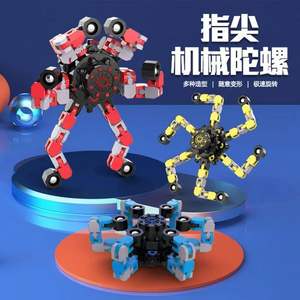 1 pièce, toupies à doigts transformables en plastique, jouets sensoriels anti-stress, gyros pour les doigts, cadeaux de fête, TDAH, autisme, enfants, adultes - Product Image 3