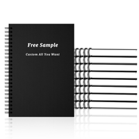 Carnets de haute qualité avec logo personnalisé, promotionnels, à spirale, couverture rigide, pour étudiants, école, avec logo