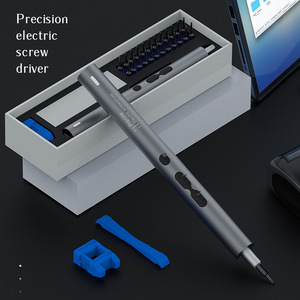 Venta caliente 28 1 Mini juego de destornilladores eléctricos portátiles 350mAh batería de litio destornillador de energía inalámbrico <span class=keywords><strong>luz</strong></span> de trabajo LED para bricolaje - Product Image 4