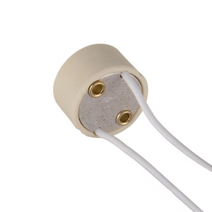 Portalámparas GU-10 dicroico, compatible con bombillas LED y halógenas, ideal para iluminación decorativa y funcional en - Product Image 1