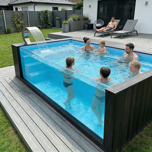 สระว่ายน้ำไฟเบอร์กลาสแบบพกพา ดูแลรักษาง่าย สระว่ายน้ำไฟเบอร์กลาสสำหรับเด็ก - Product Image 4