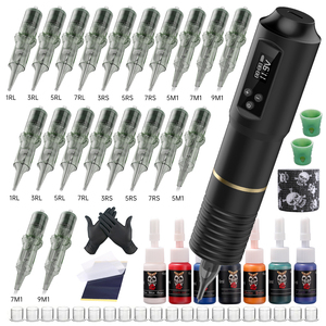 Máquina de Tatuaje Inalámbrica Profesional, Kit Completo para Artistas del Tatuaje Corporal, Suministro al por Mayor para Uso Profesional - Product Image 1