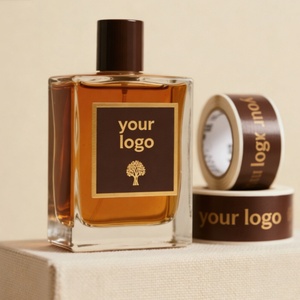 Custom Design Label Brand logo Bottle Packaging <b>Sticker</b> Waterproof Adhesive Gold Foil Perfume <b>Sticker</b> for Packaging - Product Image 4