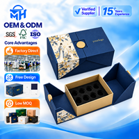 Boîtes cadeaux à double porte ODM OEM, emballage de luxe personnalisé imprimé avec inserts en mousse, fourniture d'usine pour marques et entreprises commerciales