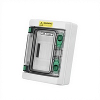 Boîtier de distribution extérieur EKYK HA-4 Circuit Green Buckle, étanche IP65, 15A 400V, 6 prises, protection contre les fuites, vide