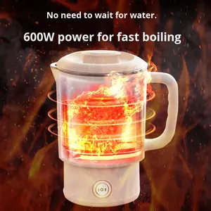 Hervidor <span class=keywords><strong>de</strong></span> Agua Eléctrico Portátil al por Mayor - Acero Inoxidable 304, Control <span class=keywords><strong>de</strong></span> <span class=keywords><strong>Temperatura</strong></span>, Capacidad <span class=keywords><strong>de</strong></span> 0.8L, Apagado Automático, para el Hogar - Product Image 2