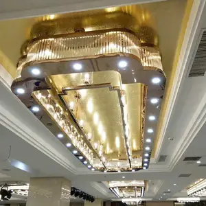 Grote Gouden Lange Rustieke Lineaire Kroonluchters Plafond Hanglampen Led Trap Luxe Moderne K9 Kristallen Kroonluchter