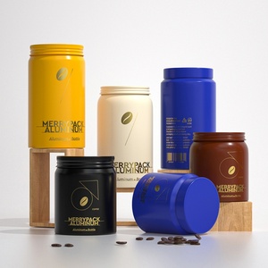 Reusable Cylinder sealed <b>Coffee</b> Powder Tin Can Packaging Aluminum Food Tin Can Coffe Tins Custom Aluminum Cans - Product Image 3