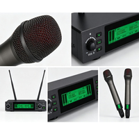 Système de microphone sans fil à 2 canaux pour mariage, salle de formation, salle de conférence