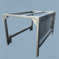 Fabrication sur mesure de tôlerie en acier inoxydable, prototypage rapide, support d'équipement soudé, cadre de support d'équipement en tôle