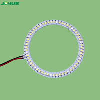 Luz LED Anular JY-CP24 DC5V, Diámetro Exterior 96mm, Interior 78mm, 60 LEDs, Blanco a Rojo 5:1 660nm, con USB-C para Cultivo de Hongos y Microgreens