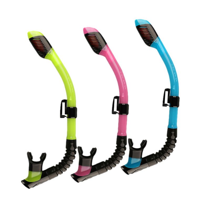 Drop Shipping silicone top dry food grade easy breath diving scuba snorkel kit breathing tube