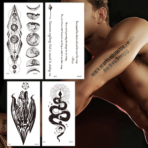 Autocollants de <span class=keywords><strong>tatouage</strong></span> de <span class=keywords><strong>bras</strong></span> pour hommes chauds tatouages temporaires réalistes d'avant-<span class=keywords><strong>bras</strong></span> imperméables semi-permanents - Product Image 6