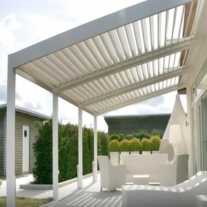 Bioclimática Impermeable Rejilla <span class=keywords><strong>Techo</strong></span> Exterior Aluminio Eléctrico Patio Jardín <span class=keywords><strong>Terraza</strong></span> Pérgola - Product Image 2