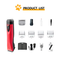 A5 Hund Katzen haars ch neider High Carbon Steel Pet Groom ing Haars chneide maschine Pet Clipper Mit #10 Keramik klingen