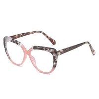 Monturas de Gafas de Moda con Aro Completo y Diseño de Ojo de Gato, Lentes Fotocromáticas, Patrón Geométrico, Lentes de PC, Unisex, para Todas las Formas de Rostro