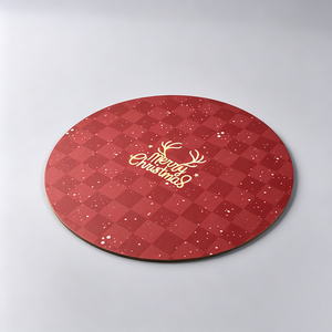 Merry Christmas <b>Square</b> Paperboard <b>Cake</b> <b>Board</b> Gold Foil Print Disposable Gift <b>Cake</b> <b>board</b> - Product Image 2