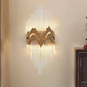 Nuevo estilo, superventas, pasillo para el hogar, dormitorio, moderno, artístico, creativo, de lujo, lámpara de pared de cristal Led - Product Image 1