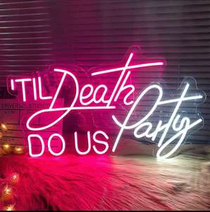 Buone vibrazioni Neon LED Flex Logo lettere personalizzate camera da letto muro nome della parete uomo mani Cave cina all'ingrosso pubblicità luci edifici - Product Image 3