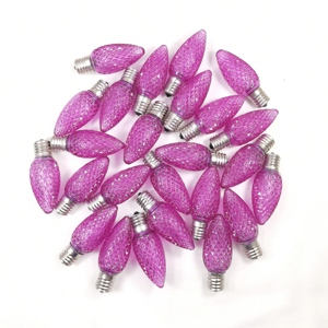 Outdoor 110v 1w C9 E17 <span class=keywords><strong>LED</strong></span> Weihnachts ferien Dekorieren Glühbirne C9 Facettierte Ersatz kerzen birnen - Product Image 5