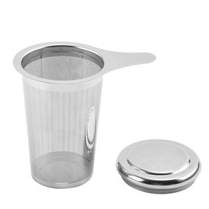 ที่กรองชาแบบลูกบอลสแตนเลสเกรดอาหารพร้อมถาดสำหรับขายส่งตามสั่ง - Product Image 2