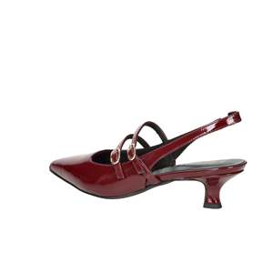 Marco Tozzi Donna Slingback 2-29508-45 Sandalias con tacón color burdeos para mujer, de charol, con punta en pico y tacón bajo - Product Image 3