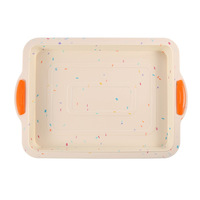 Nouveau moule à brownie carré en silicone pour gâteaux, pains et rouleaux, résistant à la chaleur, non toxique, compatible four, pour la pâtisserie maison transfrontalière