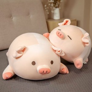 Peluche cochon mignon, jouet en peluche, oreiller de lit, super doux, personnalisé, en coton, cadeau pour petite amie, 40cm-80cm, unisexe - Product Image 1