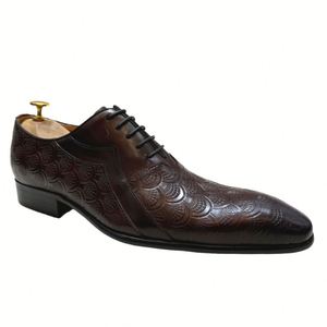 รองเท้าหนังแท้ทรงอังกฤษสำหรับผู้ชาย รุ่น XuanWu คอลเลคชั่นฤดูใบไม้ร่วงปี 2026  แบบมีซิป  ลายดอกไม้  หัวเหล็ก  กันลื่น  นวดเท้า  เหมาะสำหรับใส่ทำงานอย่างเป็นทางการ - Product Image 5