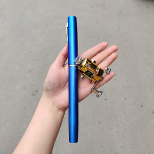 Portable Pocket Telescopic Mini <strong>Fishing</strong> Pole <strong>Pen</strong> Shape Folded <strong>Fishing</strong> <strong>Rod</strong> With Reel Wheel - Product Image 5