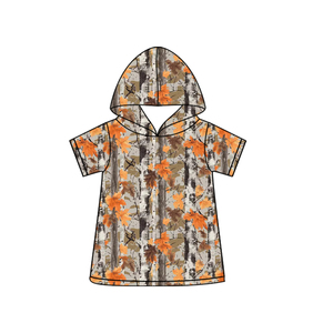 Camiseta de Manga Corta para Bebé Niño con Estampado de Hojas Verdes Personalizado BT1737, Sudadera con Capucha de Verano - Product Image 6