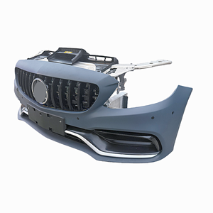 Parachoques Delantero <span class=keywords><strong>Usado</strong></span> para Clase C 205 C63 AMG 2016-2022 con Kit de Radiador, Plástico+ABS, Ensamblaje con Pernos, Alta Calidad - Product Image 3
